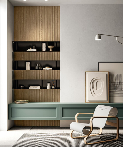 Salón contemporáneo con muebles de la colección Alma de Arredo3